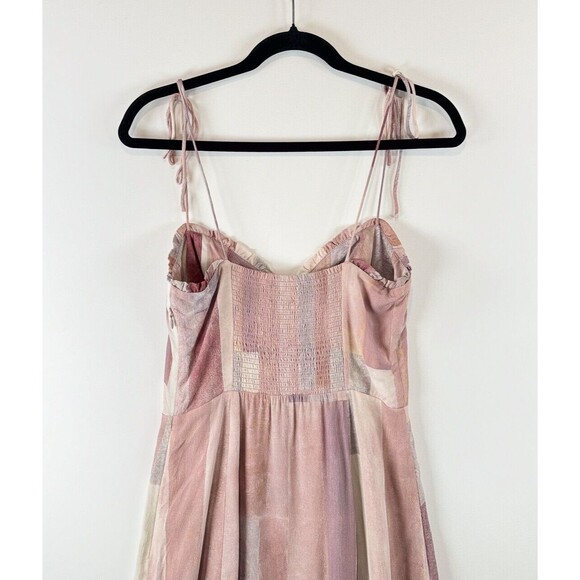 Aritzia Wilfred Women Dress Purple Fable Mini Patchwork Sweetheart A Line Size 6 - Picture 8 of 10